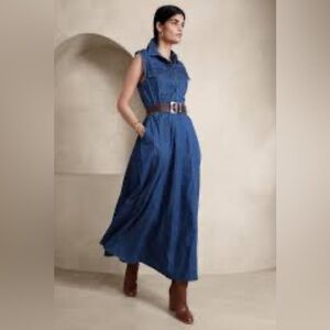 Denim maxi dress